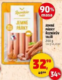 Penny Market JEMNÉ PÁRKY ŘEZNÍKŮV TALÍŘ nabídka