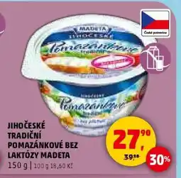 Penny Market JIHOČESKÉ TRADIČNÍ POMAZÁNKOVÉ BEZ LAKTÓZY MADETA nabídka