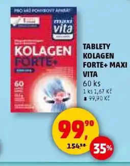 Penny Market TABLETY KOLAGEN FORTE + MAXI VITA nabídka