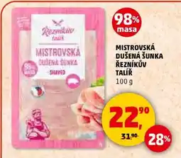 Penny Market MISTROVSKÁ DUŠENÁ ŠUNKA, Řezníkův talíř nabídka