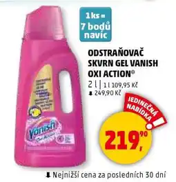 Penny Market Odstraňovač skvrn gel Vanish Oxi Action nabídka