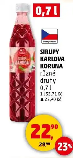 Penny Market SIRUPY KARLOVA KORUNA nabídka