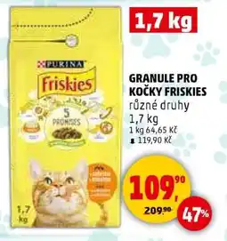 Penny Market GRANULE PRO KOČKY FRISKIES nabídka
