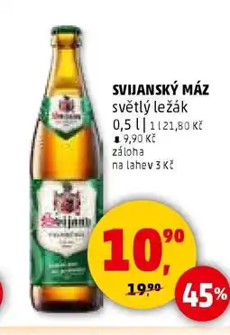 Penny Market Svijanský Máz světlý ležák nabídka