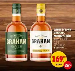 Penny Market WHISKEY JOHN GRAHAM, MEDOVÝ LIKÉR nabídka