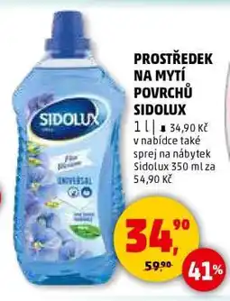 Penny Market PROSTŘEDEK NA MYTÍ POVRCHŮ SIDOLUX nabídka