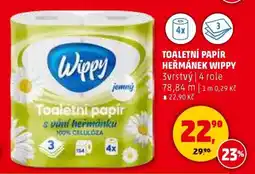 Penny Market TOALETNÍ PAPÍR HEŘMÁNEK WIPPY nabídka