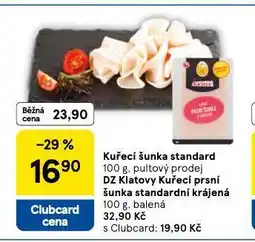 Tesco Kuřecí šunka standard nabídka