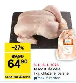 Tesco Kuře celé nabídka