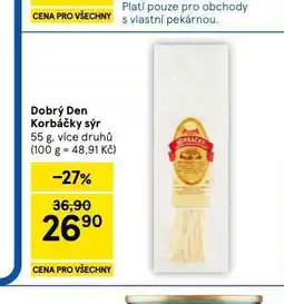 Tesco Korbáčky sýr nabídka