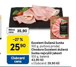 Tesco Excelent dušená šunka nabídka