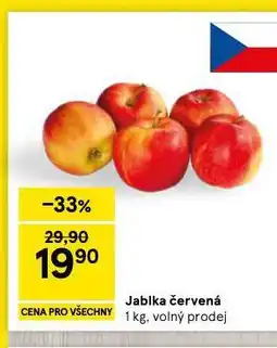 Tesco Jablka červená nabídka