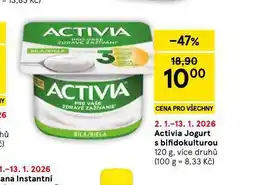 Tesco Activia jogurt s bifidokulturou nabídka