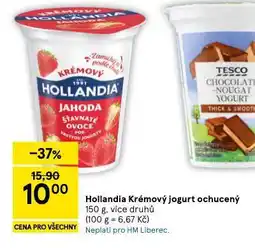 Tesco Hollandia krémový jogurt ochucený nabídka