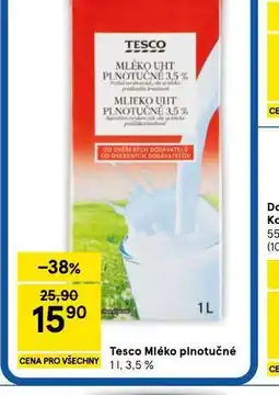 Tesco Trvanlivé mléko 3,5% nabídka