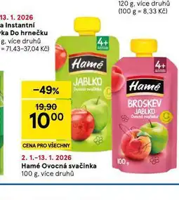 Tesco Hamé ovocná svačinka nabídka