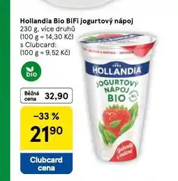 Tesco Hollandia bio bifi jogurtový nápoj nabídka