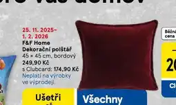 Tesco Dekorační polštář nabídka