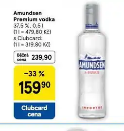 Tesco Amundsen premium vodka nabídka