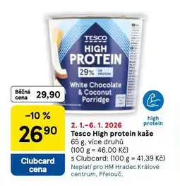 Tesco Tesco high protein kaše nabídka
