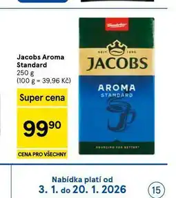 Tesco Jacobs aroma standard nabídka