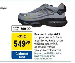 Tesco Pracovní boty nízké nabídka