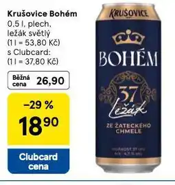 Tesco Krušovice bohém nabídka