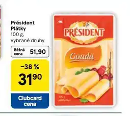 Tesco Président plátky nabídka