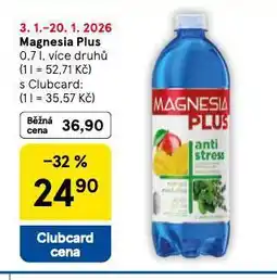 Tesco Magnesia plus nabídka