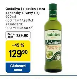 Tesco Ondoliva selection extra panenský olivový olej nabídka