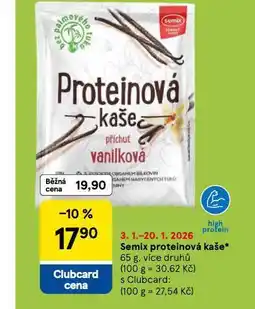 Tesco Semix proteinová kaše nabídka
