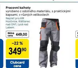 Tesco Pracovní kalhoty nabídka