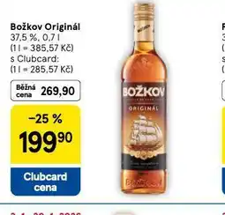 Tesco Božkov original nabídka