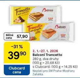 Tesco Balconi Trancetto nabídka