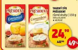 Penny Market TAVENÝ SÝR PRÉSIDENT, 150 g nabídka