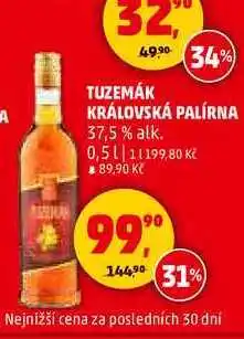 Penny Market TUZEMÁK KRÁLOVSKÁ PALÍRNA, 0,5 l nabídka