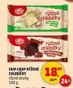 Penny Market rCRIP CROP RÝŽOVÉ CHLEBÍČKY, 100 g nabídka