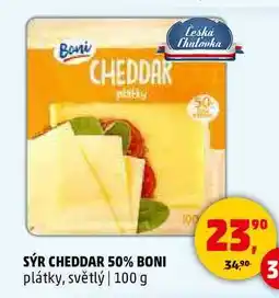 Penny Market SÝR CHEDDAR 50% BONI, 100 g nabídka