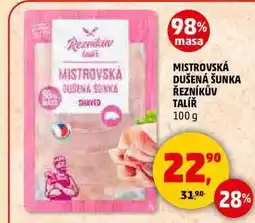 Penny Market MISTROVSKÁ DUŠENÁ ŠUNKA ŘEZNÍKŮV TALÍŘ, 100 g nabídka