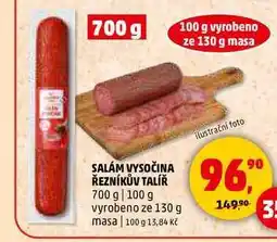 Penny Market SALÁM VYSOČINA ŘEZNÍKŮV TALÍŘ, 700 g nabídka