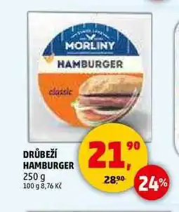 Penny Market DRŮBEŽÍ HAMBURGER, 250 g nabídka