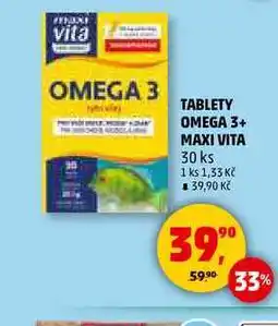Penny Market TABLETY OMEGA 3+ MAXI VITA, 30 ks nabídka