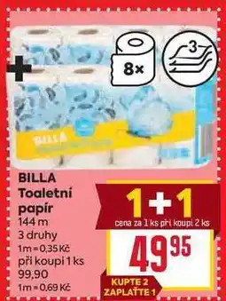 Billa BILLA Toaletní papír 144 m nabídka