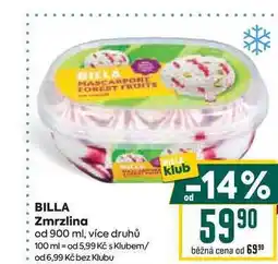Billa BILLA Zmrzlina od 900 ml nabídka
