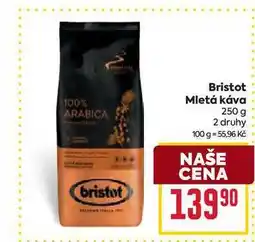 Billa Bristot Mletá káva 250 g nabídka