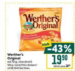 Billa Werther's Original od 70 g nabídka