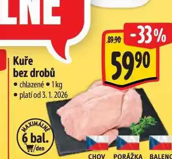 Kuře bez drobů 1 kg