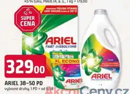 Trefa ARIEL prací gel 50 PD, vybrané druhy nabídka