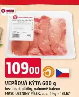 Trefa VEPŘOVÁ KÝTA 600 g bez kosti, plátky nabídka