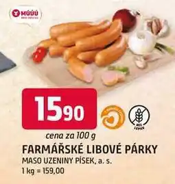 Trefa FARMÁŘSKÉ LIBOVÉ PÁRKY 100g nabídka